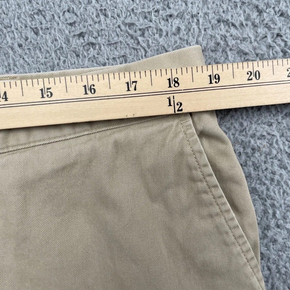 Polo Ralph Lauren Pants Mens 38/32 Tan Classic Chino Straight Leg Cotton Twill